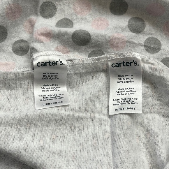 Carters Receiving Blankets soft breathable cotton for swaddling burping cuddling - Picture 7 of 7